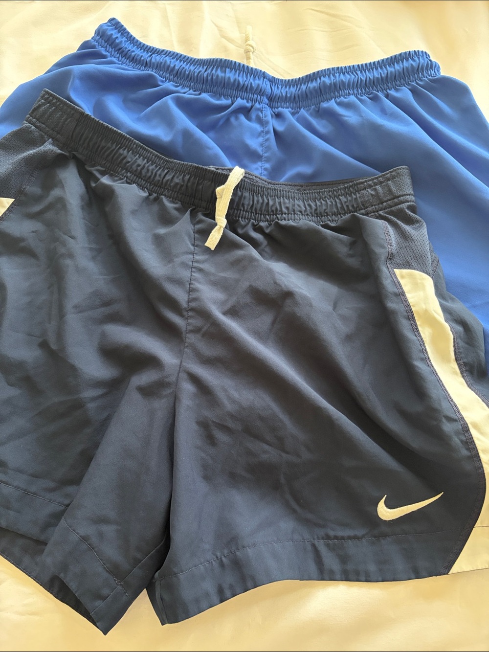 Nike Dri-Fit sm women's Navy and Royal Blue Athletic Shorts